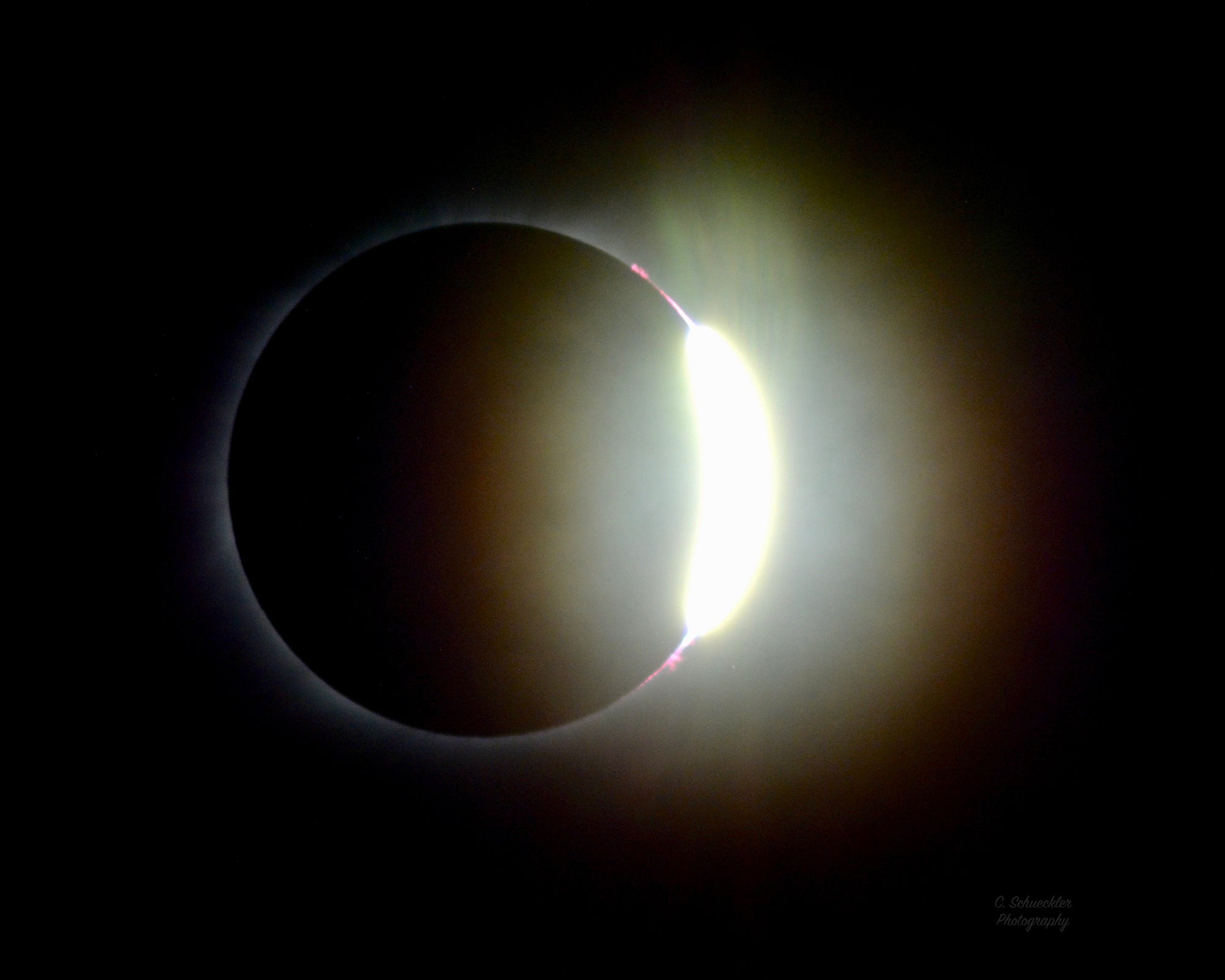 Night Skies 2017 Solar Eclipse - Diamond Ring