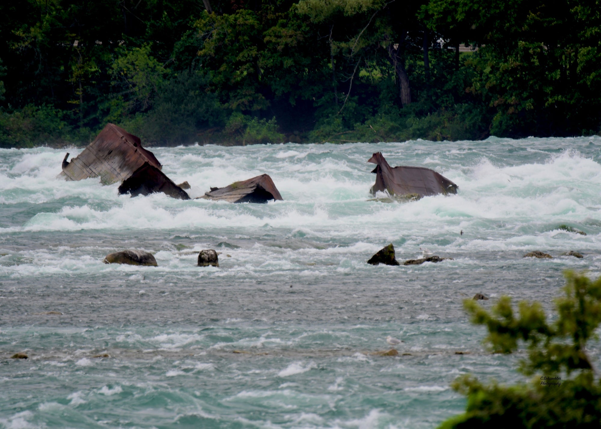 Niagara Falls - Niagara River Barge - Broken More