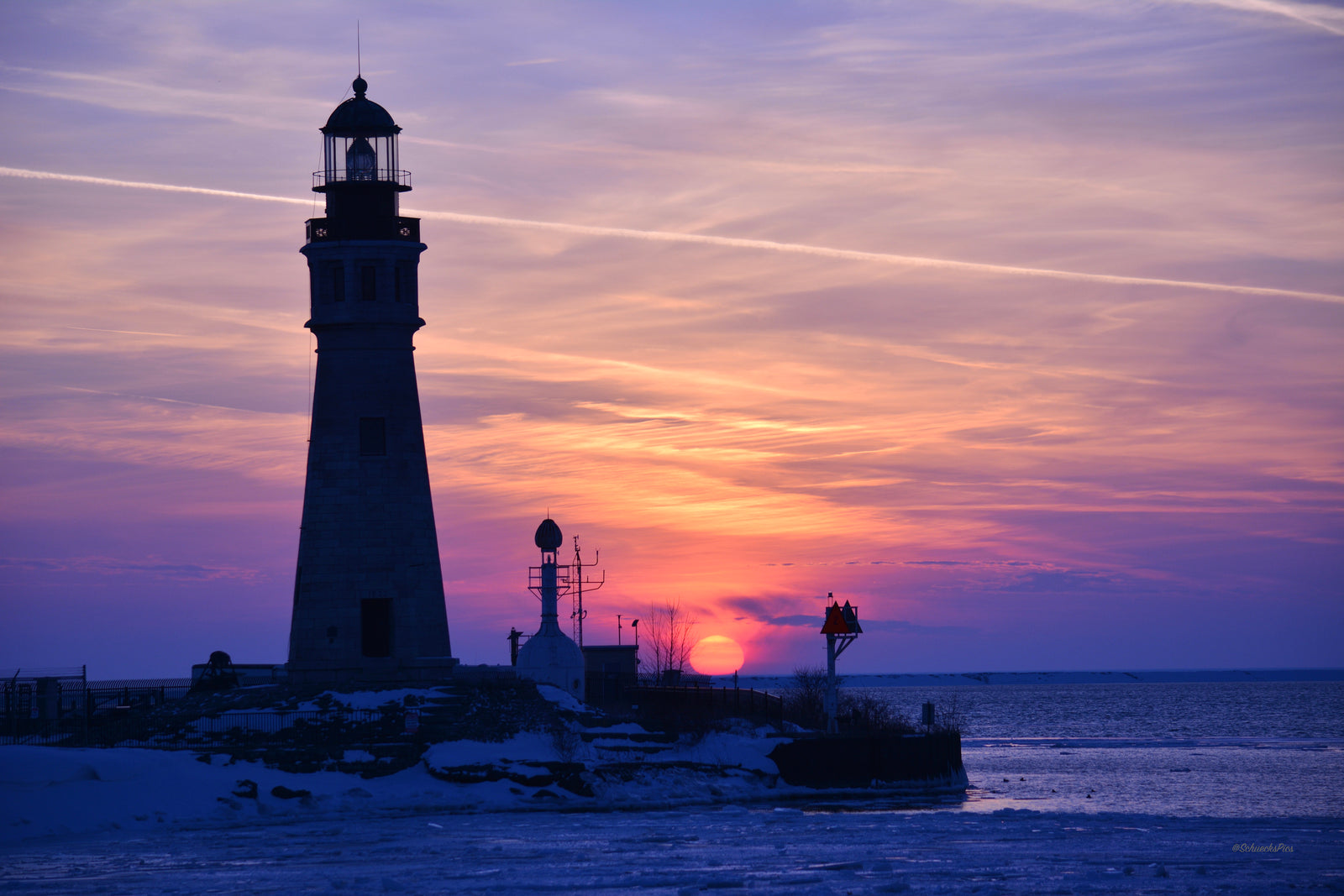 Buffalo Light House at Sunset